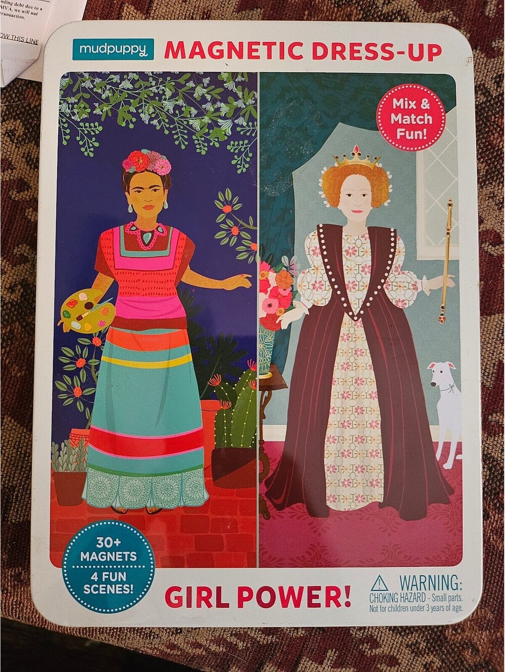Girl Power! MUDPUPPY Magnetic Dress-Up Picture 4 Scenes Dolls